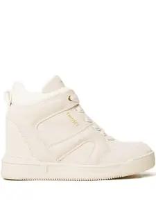 Замшевые кроссовки Twinset, светло-бежевый