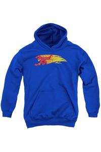 Толстовка с капюшоном DC Comics Flash Fastest Man Alive для молодежи Gildan, синий
