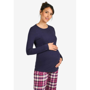 Пижамный комплект CHECK MATERNITY AND NURSING SET REGULAR FIT JoJo Maman Bébé, синий