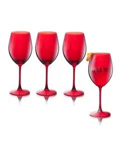 Бокалы для вина Carnival универсальные, 20 унций, набор из 4 шт. Qualia Glass, red