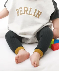 Двухцветные леггинсы в полоску для малышей, детская одежда, одежда для младенцев, для мальчиков и девочек, весна/лето 2016 Devirock, цвет Sumikuro