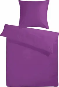 Постельное белье из сатина Мако однотонного цвета 200x220, сливовое, фиолетовое, однотонное, 200 x 220, изготовлено из 100% хлопка. Carpe Sonno