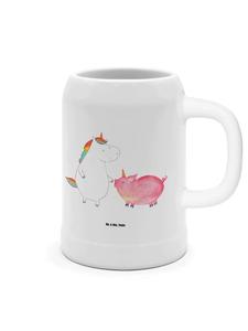 Пивная кружка в виде единорога-свиньи без слов в белом цвете Mr. & Mrs. Panda
