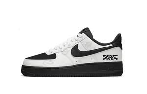Nike Air Force 1 City Imprint устойчивые к истиранию низкие скейтборд-кроссовки Unisex Black White