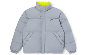 Однотонный пуховик со стойкой Unisex Kappa, серый