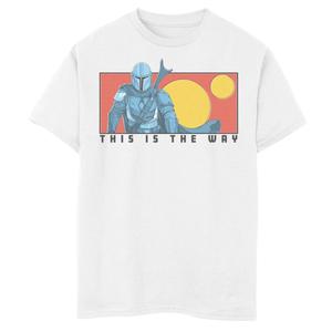 Футболка с рисунком из мультфильма для мальчиков 8–20 лет «Звездные войны: Мандалорец This Is The Way» Star Wars