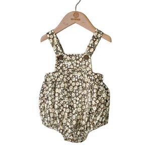 Боди-комбинезон для девочки с ремешками и треугольным принтом Mykids-Usa, Yellow