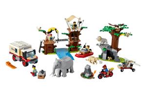 Набор пластиковых строительных блоков "Лагерь спасения диких животных" 503 детали 60307 LEGO