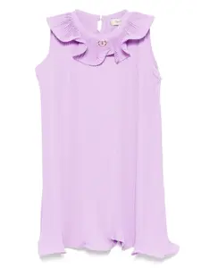 Плиссированное платье TWINSET Kids, фиолетовый