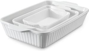 Противни DOWAN для запекания в духовке, 3 шт, белый