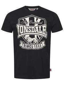 LONSDALE Футболка 'STALYBRIDGE' в черном цвете