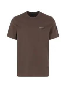 Футболка с нашивкой-логотипом Moncler, коричневый