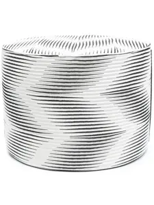 Пуф с узором зигзаг Missoni Home, черный
