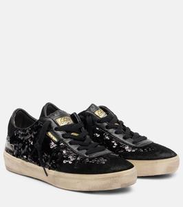 Soul Star кожаные кроссовки с пайетками Golden Goose, Black