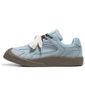Нескользящие износостойкие низкие кроссовки для скейтбординга унисекс Grumpy ram, Haze Blue