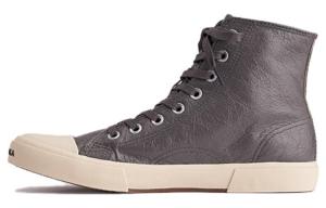 Balenciaga Парижские высокие кеды 'Коричневая кожа и белая резина' - Умбра, цвет Umber