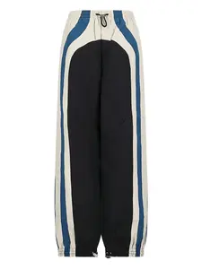 Брюки со вставками и завязками The Attico, черный