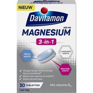 Davitamon Magnesium Triple Layer - Добавка - 30 таблеток магния