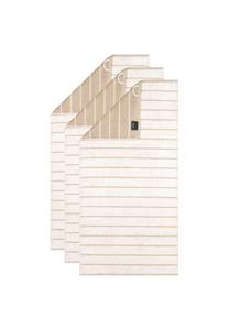 Набор полотенец Cawö Balance, 3 штуки, 50x100 см, бело-кремовый