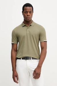 Хлопковая поло Boss, зеленый