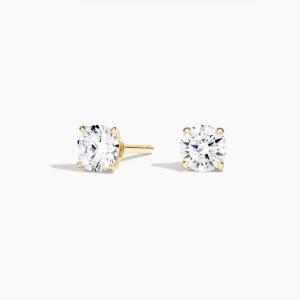 Серьги-Гвоздики с бриллиантами в форме когтя (1 карат) Brilliant Earth