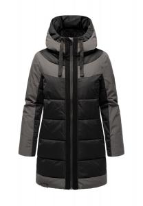 Стеганая куртка бархатный котенок NAVAHOO, черный