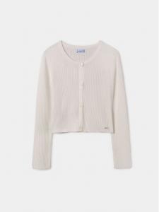 Кардиган стандартного кроя Mayoral, экрю