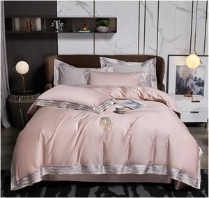 YIZUFU Дизайнерский комплект постельного белья из египетского хлопка 1000TC с вышитой каймой