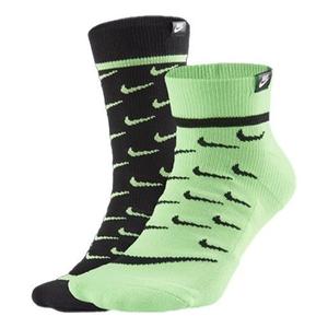 Носки Nike Unisex Logo Socks 2 Packs Black/Green CK5607-902