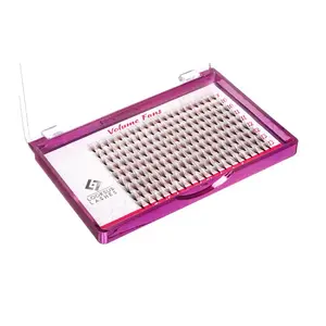 Готовые накладные ресницы, c-curl, 9 мм, 1 упаковка. Looksus Lashes Volume fans 6d