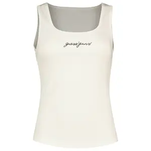 Футболка без рукавов Guess Jeans Gj Slim Rib Embro, белый