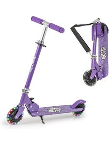 COSTWAY Детский самокат с ярко-фиолетовыми колесами