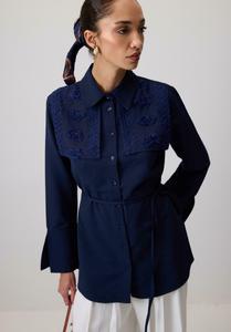 Блуза Touché Privé FLOWER LACED , Navy Blue/Dark Blue