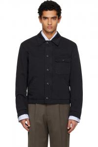 Tonywack Черная джинсовая куртка из хлопка, окрашенного в готовом виде