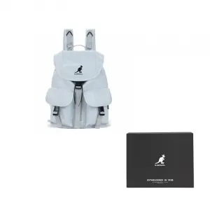 KANGOL Тканевый рюкзак для поездок на работу повседневный спортивный унисекс большого размера ледниково-голубой/персиково-розовый/черный/хаки/защитно-зеленый, Glacier Blue