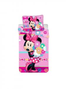 Хлопковое постельное белье с Минни Маус от Disney, размер 140x200 см, розовый цвет Disney Minnie Mouse, 140 x 200 см