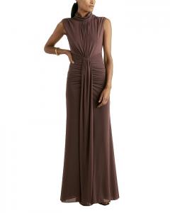 Платье макси с оборками Daniella REISS, коричневый