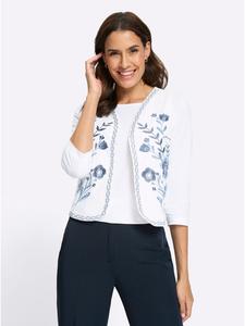 WITT WEIDEN Джинсовый жилет с бело-синим узором