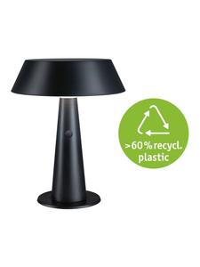 Уличная солнечная настольная лампа Soala IP44 2700K из переработанного пластика / антрацит paulmann