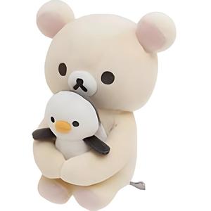 SAN-X Сан Икс расслабленный медведь Rilakkuma, белый медведь, медвежьи сестрички куклы плюшевая кукла 18см высота