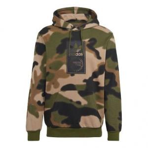 Толстовка adidas originals Athleisure Casual Sports Green Camouflage, зеленый