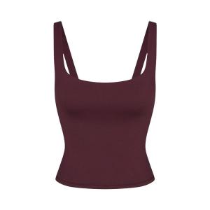 Топ NikeSKIMS Matte Square Neck Tank, Currant