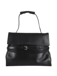 Кожаная сумка Tie Me Moschino, черный