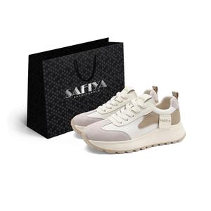 SAFIYA Женские повседневные низкие туфли с амортизацией и износостойкостью бежевые, цвет Beige