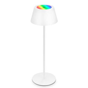 Настольная лампа Briloner Lusborg, алюминий - белый - белый