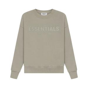 Детский пуловер с круглым вырезом Fear of God Essentials, цвет Мосс