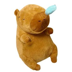 Мягкая игрушка в милом стиле капибары, большой и мягкий, с отстегивающейся спинкой Dolls and bears dance, Extra Large Fat Style Capybara [Runny Nose Style] 100Cm