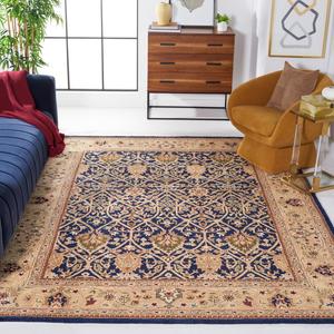 SAFAVIEH Persian Legend Collection ковер 336 x 458 см большого размера, Blue & Gold, ручной работы из традиционной шерсти, идеально для помещений с высокой проходимостью в гостиной, спальне (PL819C)