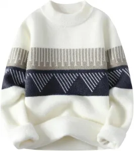 Мужской кашемировый свитер с круглым вырезом