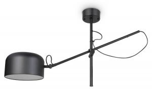 Потолочный светильник Paco Home Bowl, черный - серый металлик - 110 х 56 см